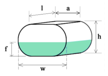 Horizontal Oval Tank